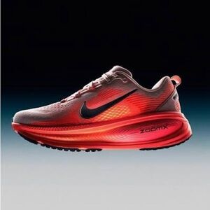 Nike Vomero 18s Women Crimson and Ebony Running Shoes